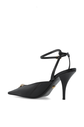 Versace Lederschuhe mit Absatz