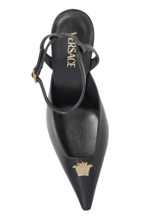 Versace Lederschuhe mit Absatz