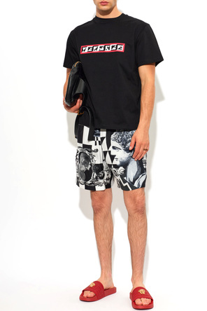 Versace Gummisandalen mit Medusenkopf