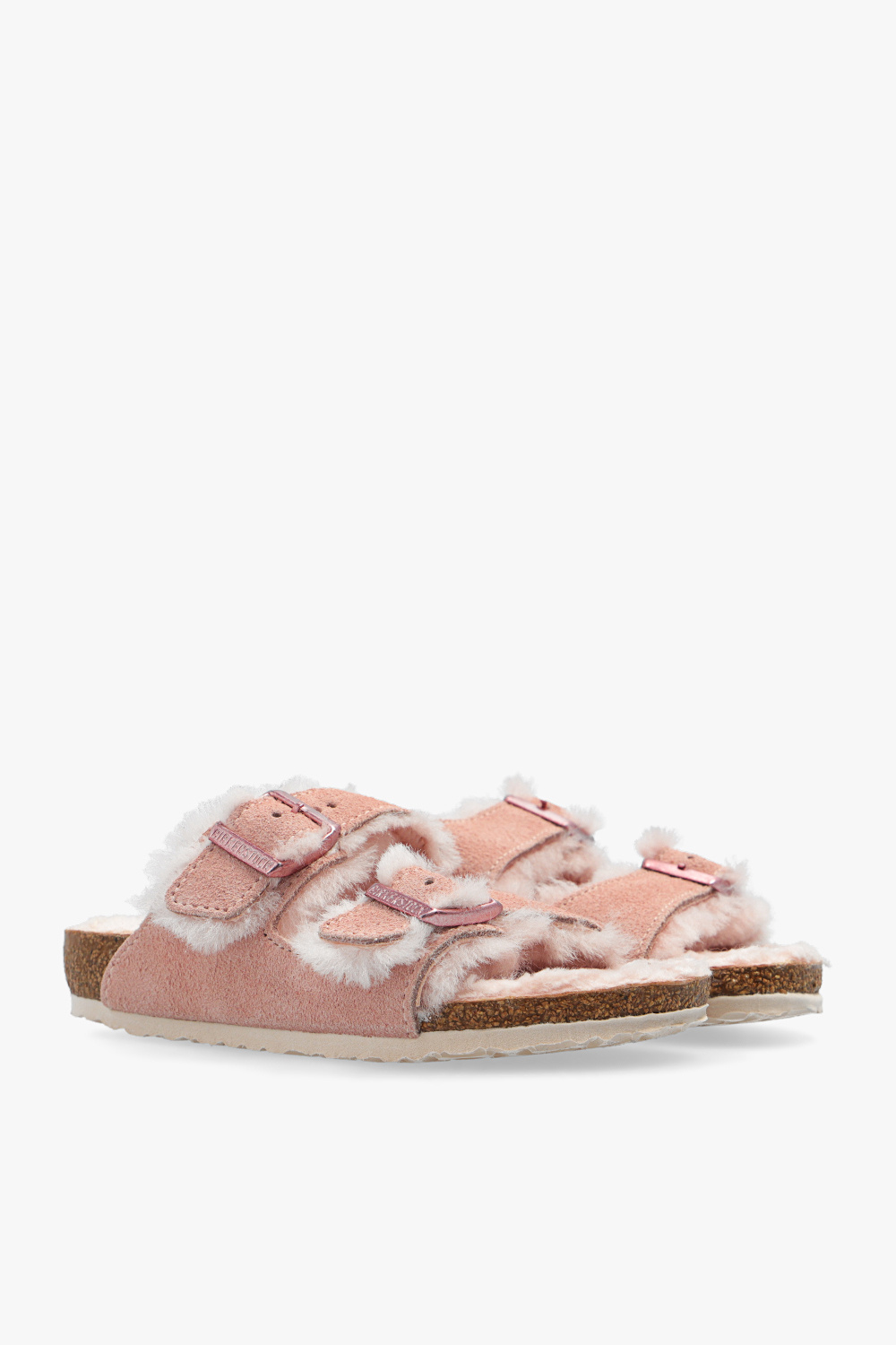 Arizona Shearling Suede Leather Light Rose