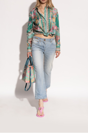 Versace Heeled flip-flops