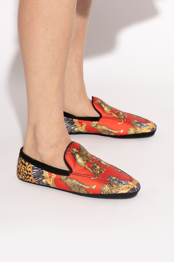 Versace Home Shoes with print