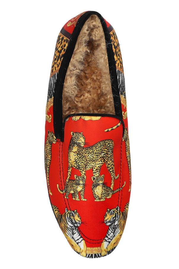 Versace Home Shoes with print