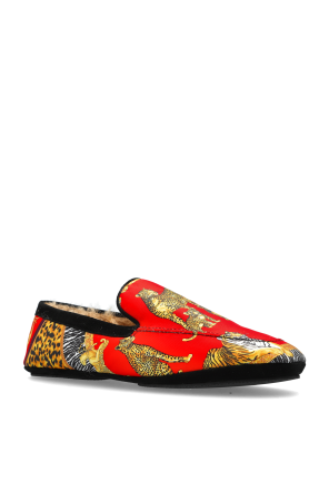 Versace Home Shoes with print