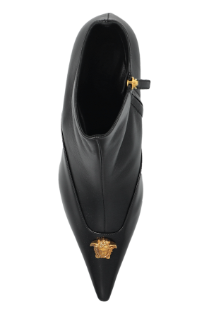 Versace Leather ankle boots with heels
