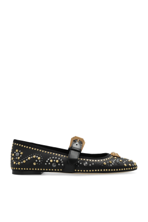 Ballet flats with appliqués