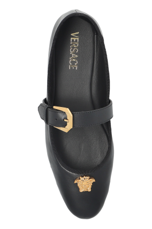 Versace Leather ballerinas