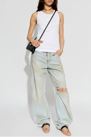 Versace Leather ballet flats with Medusa head