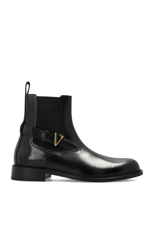 Leather Chelsea boots od Versace
