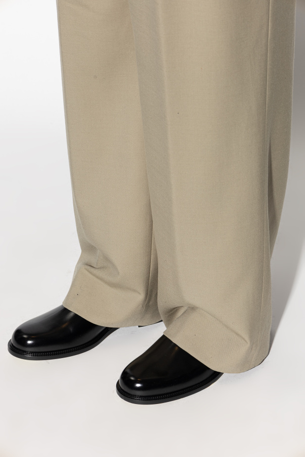 Versace Leather Chelsea boots