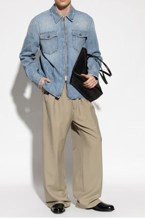 Versace Leather Chelsea boots