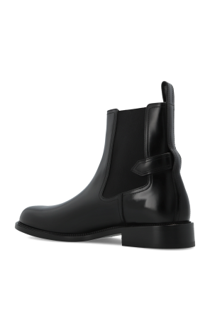 Versace Leather Chelsea boots