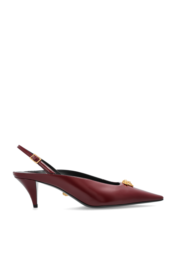 Leather heeled shoes od Versace