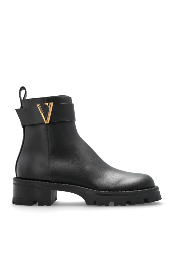 Leather ankle boots od Versace