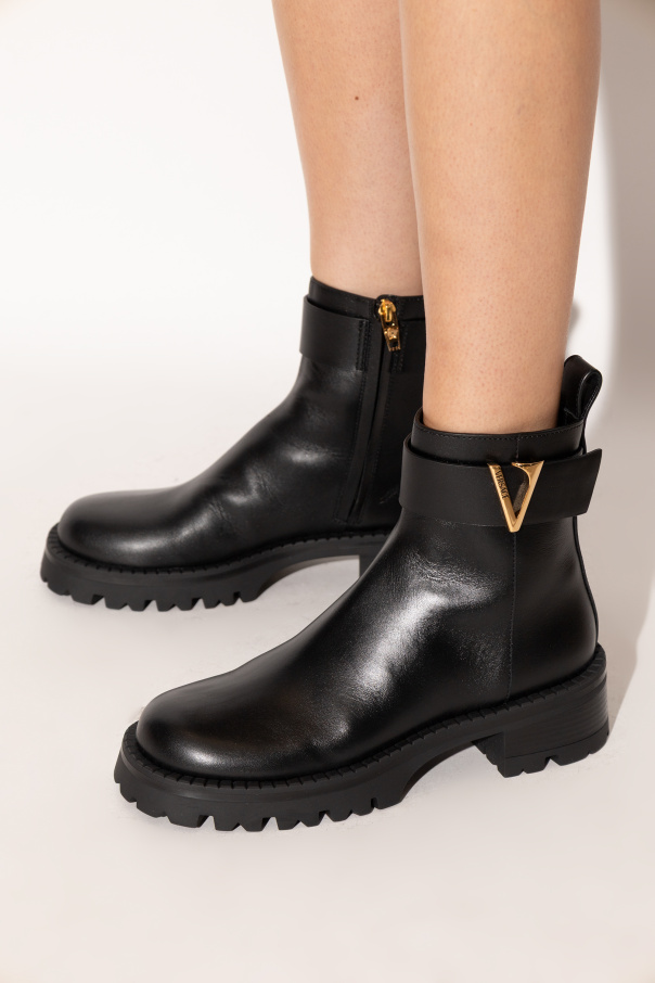 Versace Lederstiefeletten