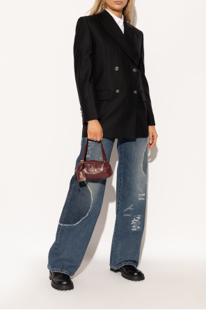 Versace Lederstiefeletten