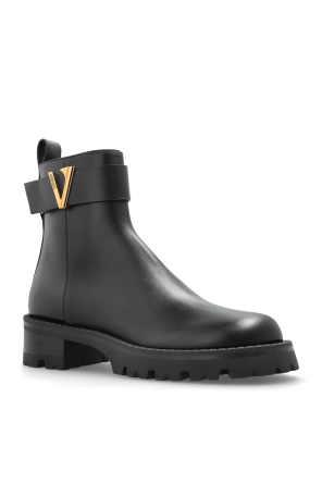 Versace Lederstiefeletten