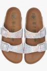Birkenstock Kids SILVER ‘Arizona’ slides