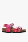 Mou Eskimo Wedge Rope Sandals With Python Effect Band