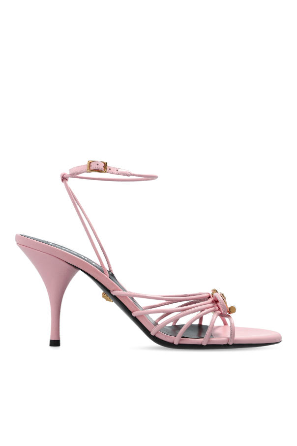 Versace Leather heeled sandals