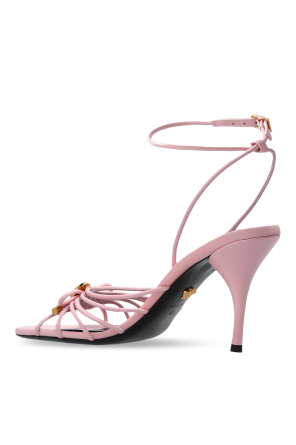 Versace Leather heeled sandals