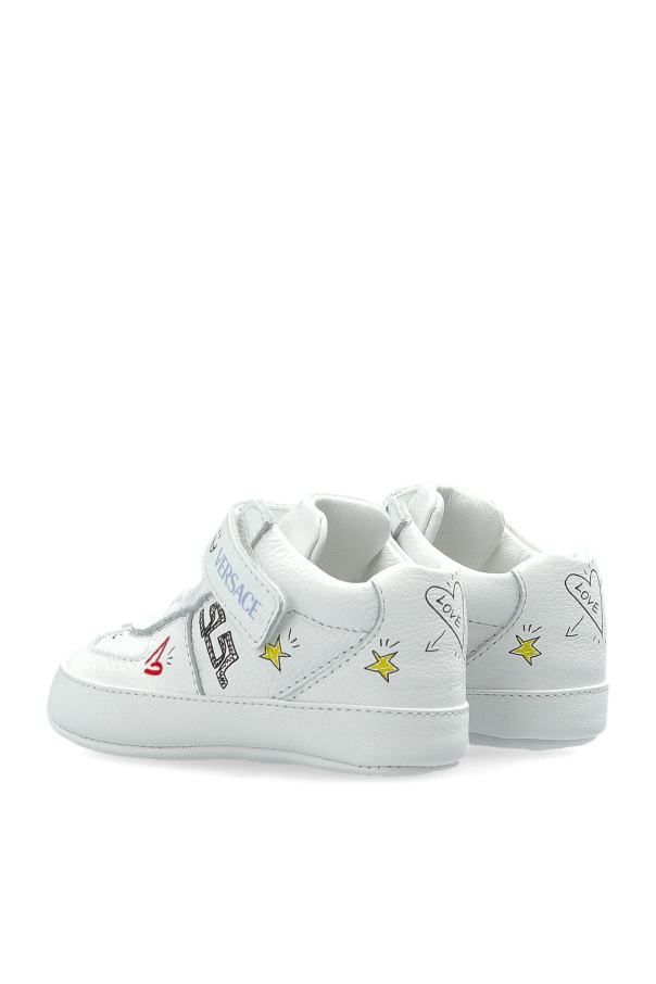 Versace Kids Lederschuhe mit Print