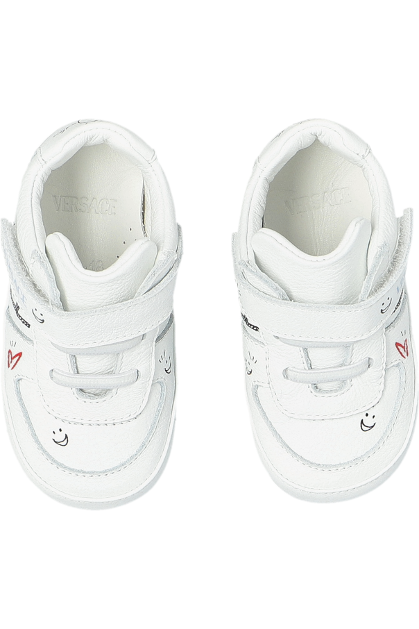 Versace Kids Lederschuhe mit Print