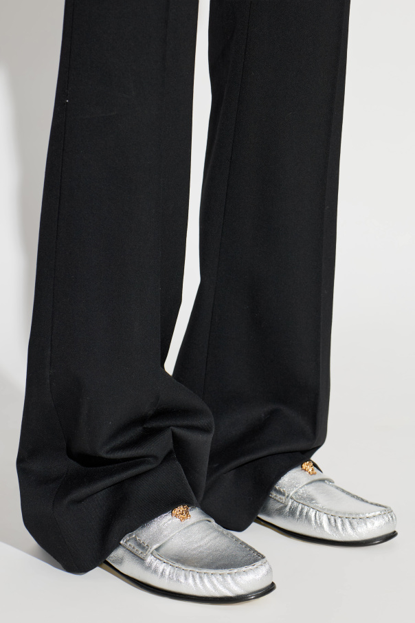 Versace Leather loafers with Medusa head