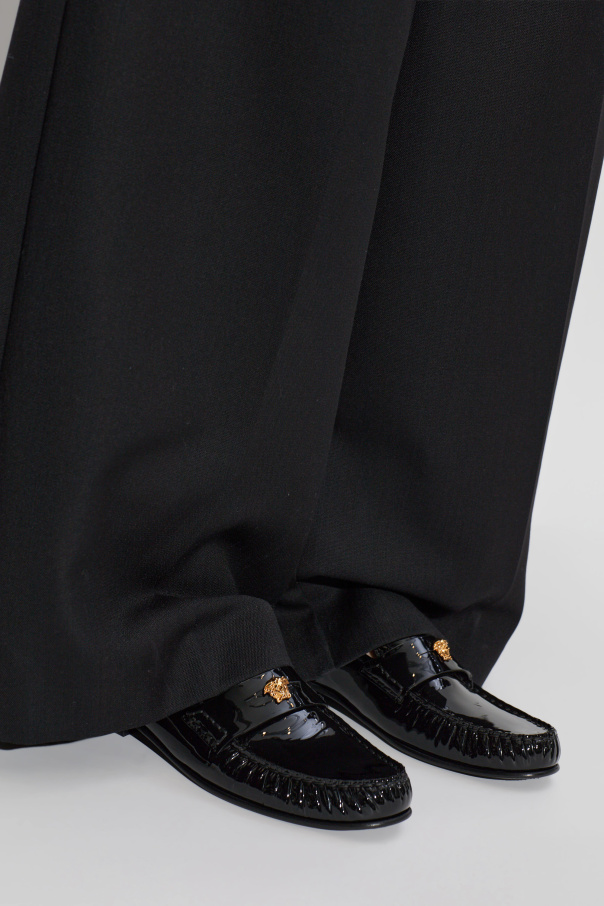 Versace Leather loafers with Medusa head
