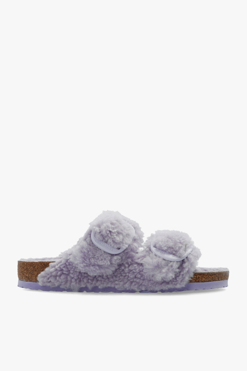 Birkenstock ‘Arizona Big Buckle Teddy’ slides