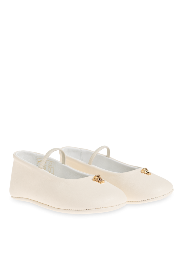 Versace Kids Leather ballet flats