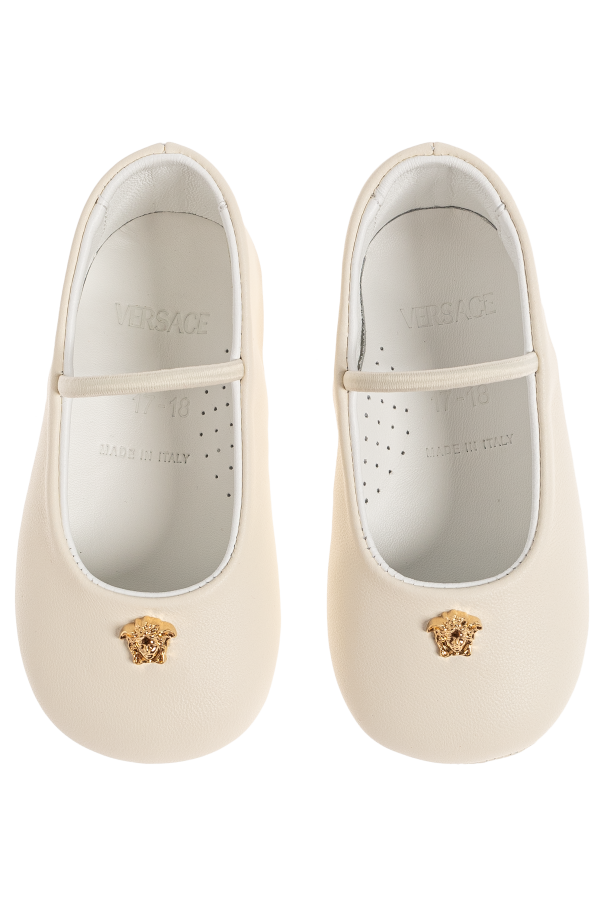 Versace Kids Leather ballet flats