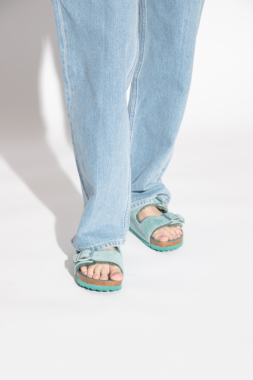 Birkenstock ‘Arizona Shearling’ slides