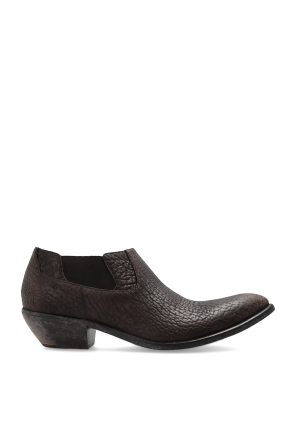Botines de cuero con tacón