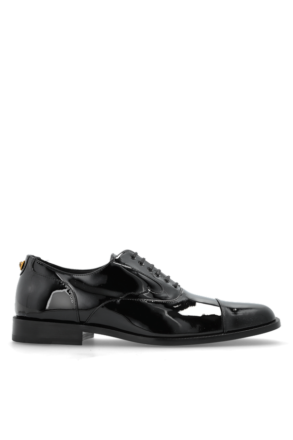 Patent leather shoes od Versace