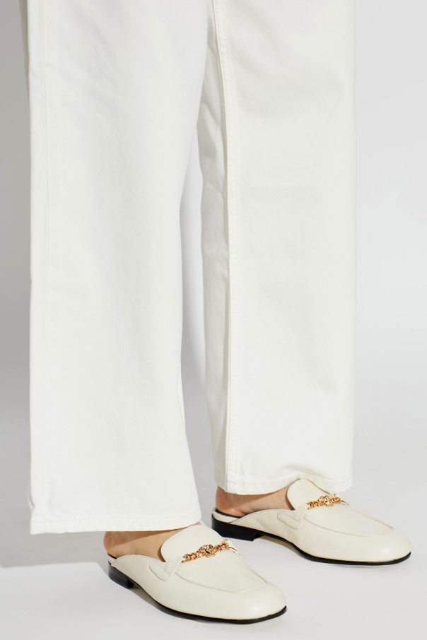 Versace Leather shoes with Medusa head