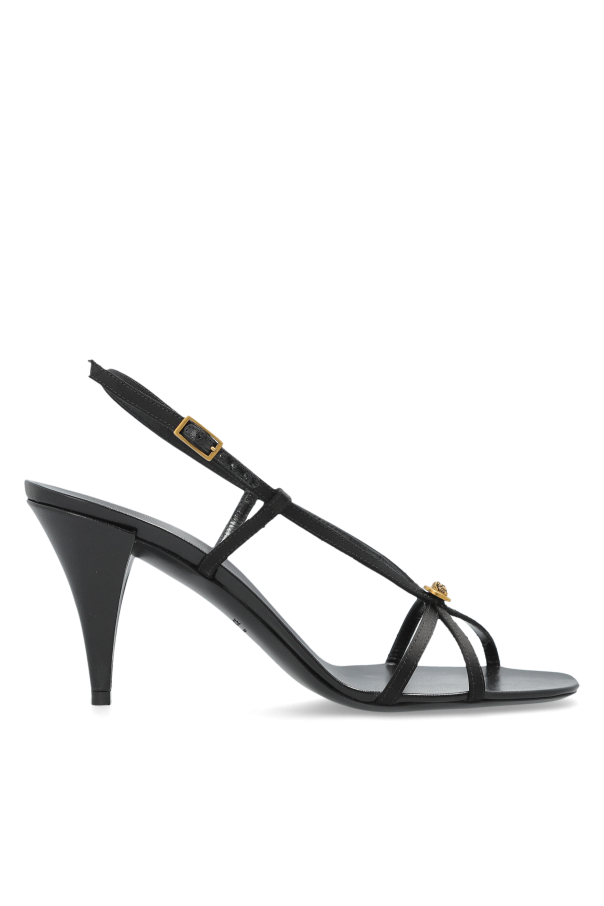 Satin high-heeled sandals `Valentina` od Versace