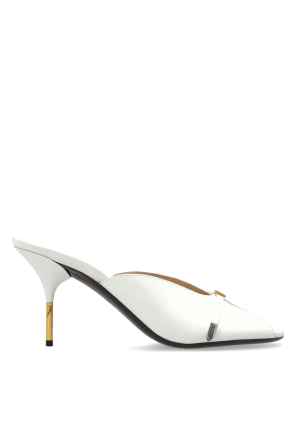 Leather heeled mules ‘Nyx’