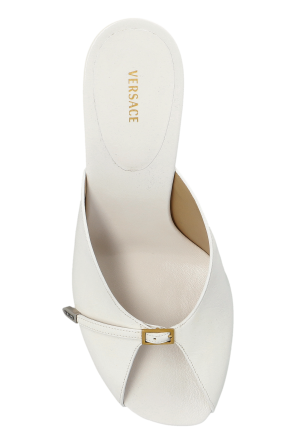Versace Sandalias de cuero de tacón ‘Nyx’
