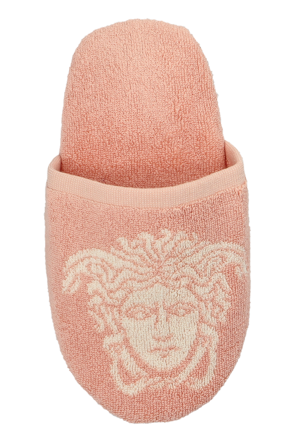 Versace Home Памучни чехли с принт „Медуза“