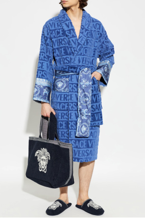 Versace Home Bawełniana klapki z głową Meduzy