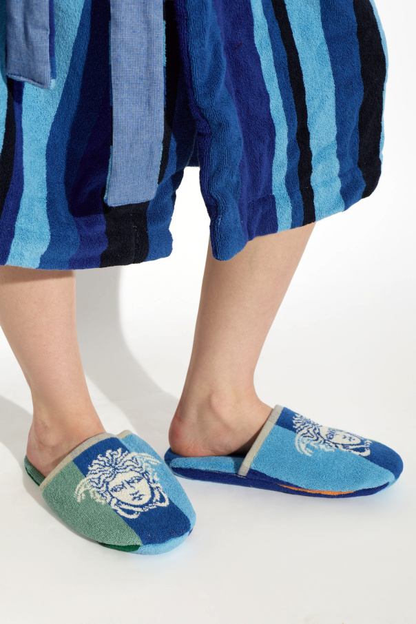 Versace Home Cotton terry slippers