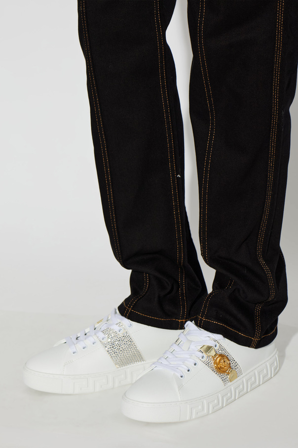 Versace Sapatos desportivos com aplicações