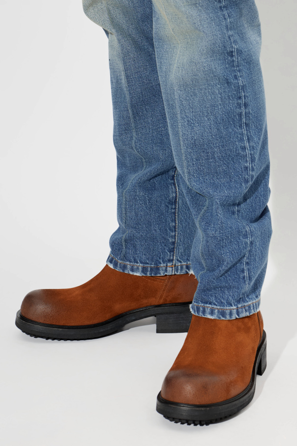 Versace Botins de camurça