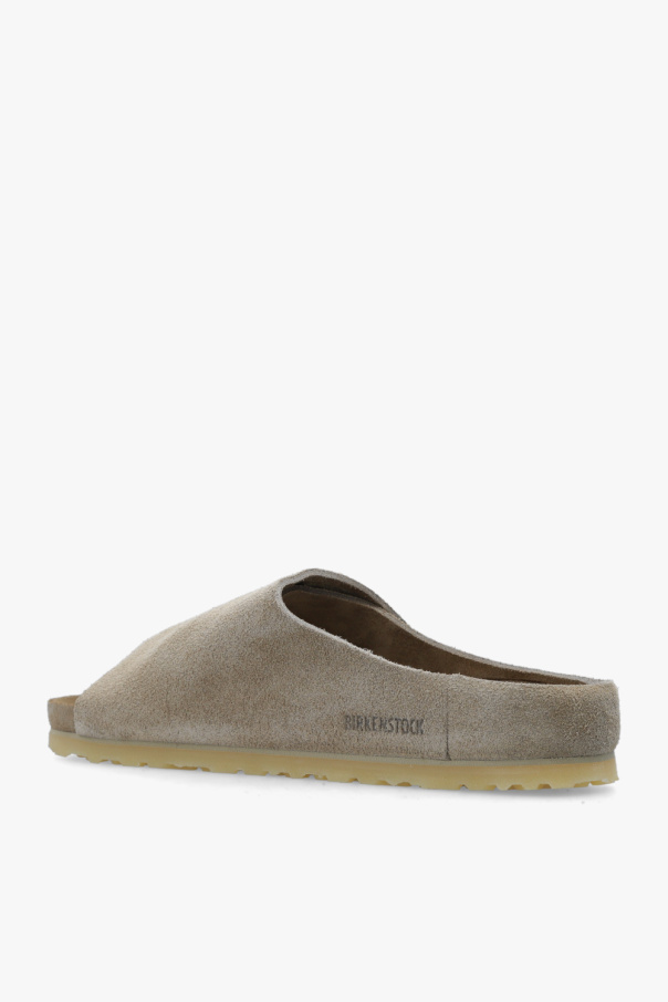 Birkenstock x Fear of God Men's Los Feliz Suede Slides, Taupe, Men's, 43 EU (10d Us), Sandals & Slides Thongs & Flip Flops