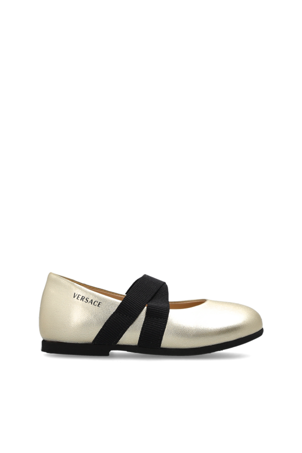 Leather ballerinas od Versace Kids