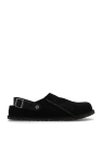 Birkenstock BLACK ‘Lutry Premium’ suede slides