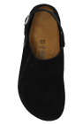 Birkenstock BLACK ‘Lutry Premium’ suede slides