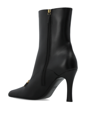 Versace Ghete din piele cu toc `Marisa`