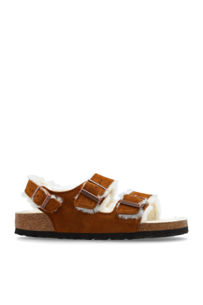 Birkenstock `Milano Suede Shearling` Sandals